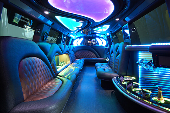 cup holders in limo